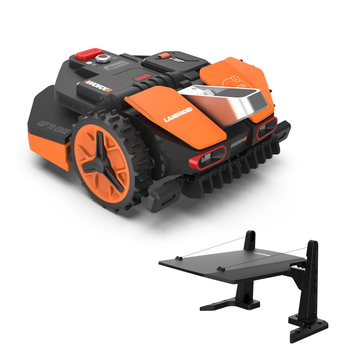 WORX Vision S250 Mähroboter 250 m² ohne Kabel, KI & Igelschutzf
