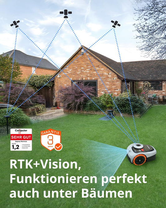Navimow i105E Mähroboter 500 m², RTK+Vision, Igelschutz & KIf