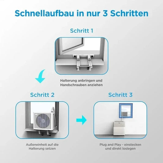 Midea PortaSplit-E Tragbare Klimaanlage 12000 BTU Heizung Kühlung, Fernbedienungl