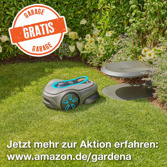 Gardena SILENO Free 1100 m² kabelloser Mähroboter, App & LONAf