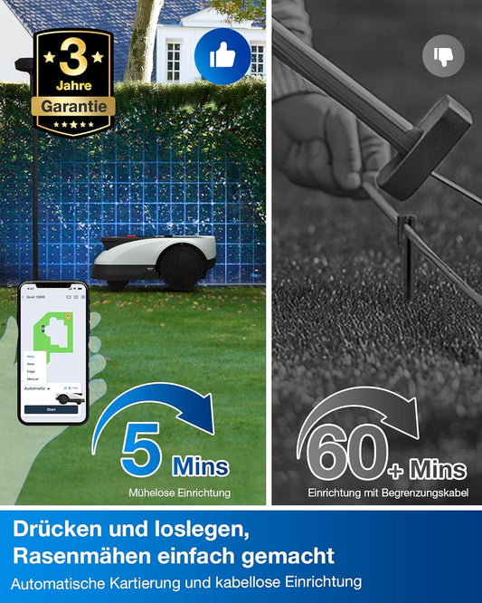 ECOVACS Goat O500 Mähroboter 500 m², LiDAR & ohne Kabelf