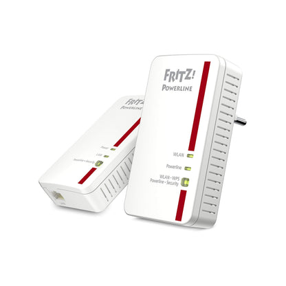 FRITZ!Powerline 1240E/1000E Set – WLAN & 1.200 MBit/s für Streaming & NASw