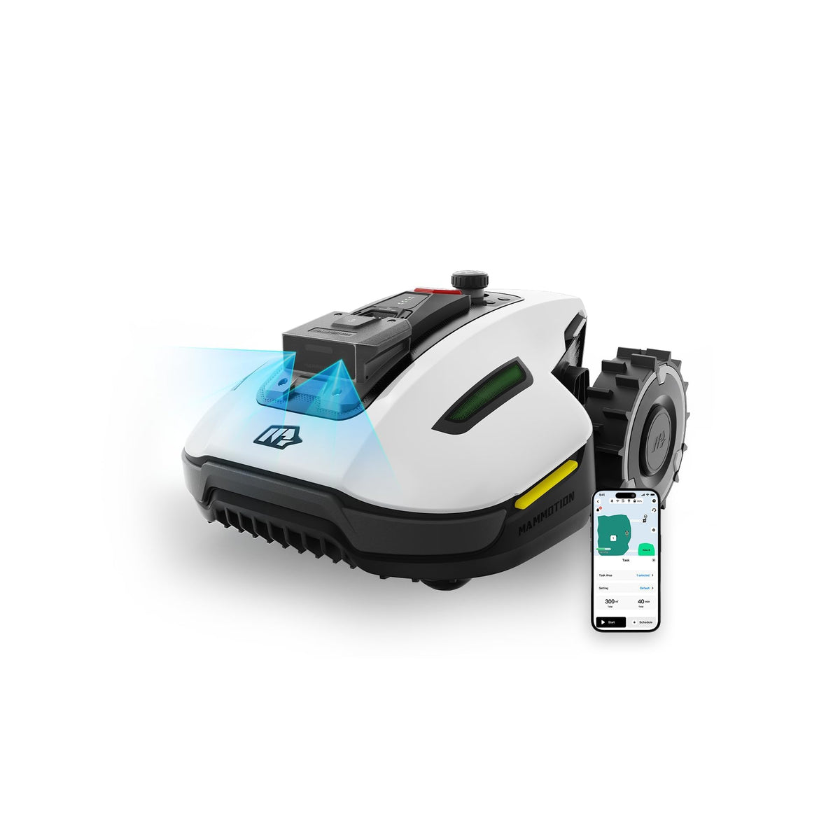 MAMMOTION YUKA Mini 500 Robotic Lawnmower, No Boundary Cable, 4G, Auto Mapping, 500m², 50% Inclinef
