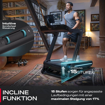 Sportstech sTread Pro/Lite: Klappbares Laufband, 20 km/h, 17 % Steigungl