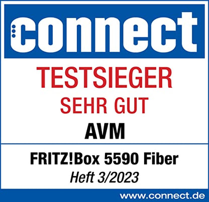 FRITZ!Box 5590 Fiber – Glasfaser-Router mit Wi-Fi 6, Mesh & 2.5-Gigabit-LANw