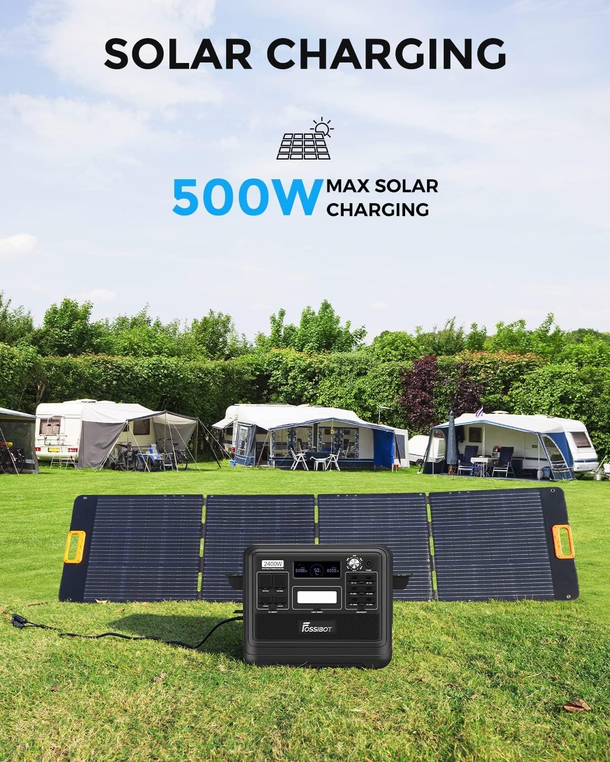 FOSSiBOT F2400 Solar Generator 2048Wh, 2400W (4800W Peak), 3 AC Ausgängef