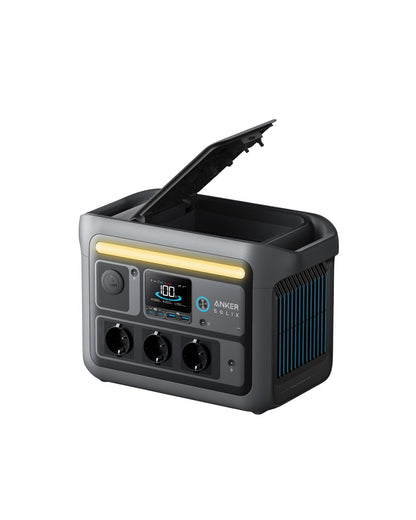 Anker SOLIX C800 Plus Powerstation 768Wh, 1200W (1600W Peak), mit 100W Solarpanelf