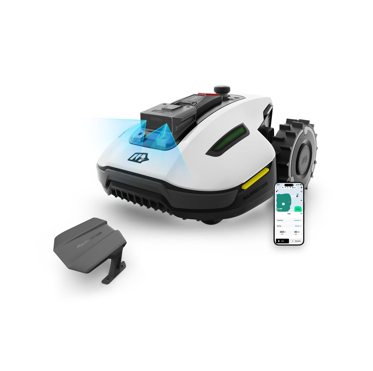 MAMMOTION YUKA Mini 500 Robotic Lawnmower, No Boundary Cable, 4G, Auto Mapping, 500m², 50% Inclinef