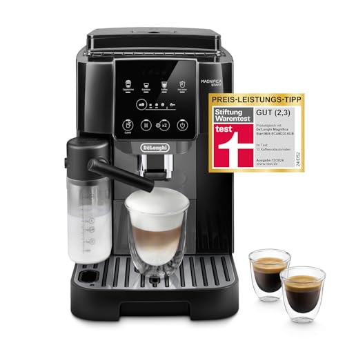 De'Longhi Magnifica Start Kaffeevollautomat, LatteCrema-Milchsystem, Espresso, Cappuccino, Soft-Touch, Schwarzd