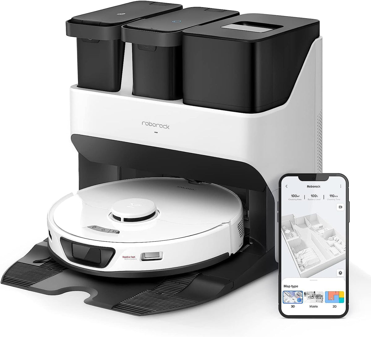 Roborock S7 Max Ultra, 5500 Pa, Selbstreinigung & App-Steuerungf