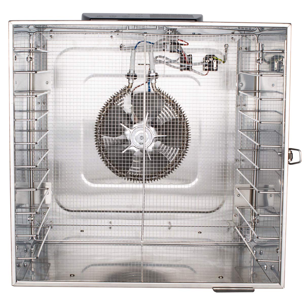 Beeketal 'BDA-15' Dörrautomat aus Edelstahl mit 10 Etagen, Zeitschaltuhr (max. 24h), einstellbarer Temperatur (30-90 °C) und LED Bedienfeld - Profi Gastro Dörrgerät inkl. 10 Einlegegitterw