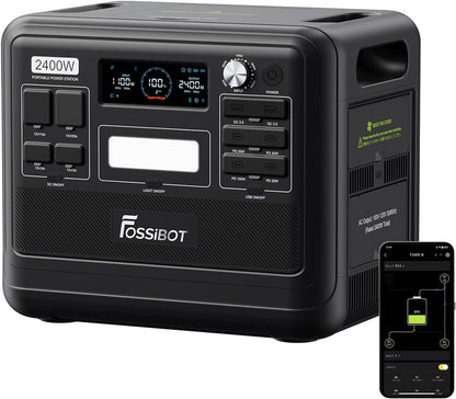 FOSSiBOT F2400 Solar Generator 2048Wh, 2400W (4800W Peak), 3 AC Ausgängef