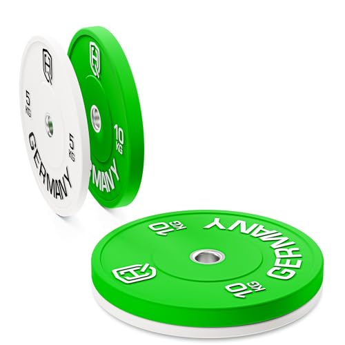 HQ Germany Premium Bumper Plates: 50mm Hantelscheiben Setl