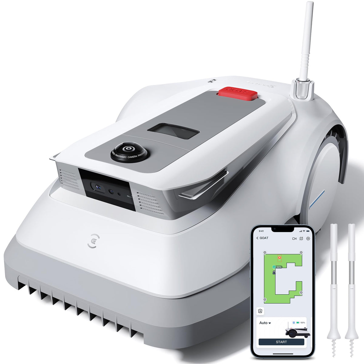 ECOVACS GOAT G1-800 Mähroboter 800 m², ohne Kabel, GPS & Hindernisvermeidungf
