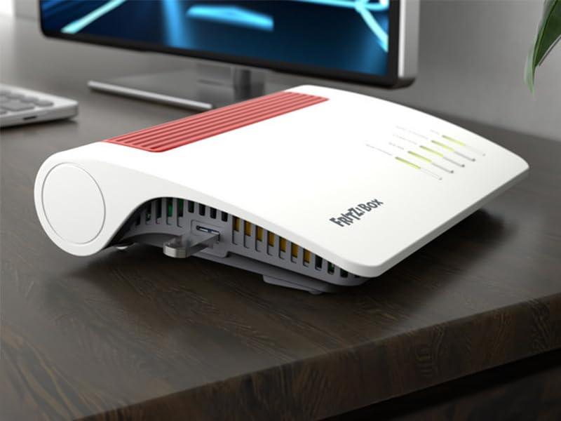 FRITZ!Box 7590 AX Exclusive – Wi-Fi 6 DSL-Router mit Mesh, DECT & USB-Stickw