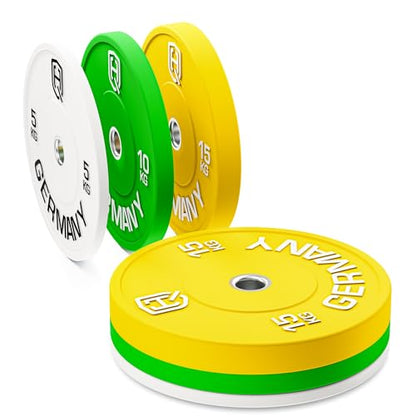 HQ Germany Premium Bumper Plates: 50mm Hantelscheiben Setl