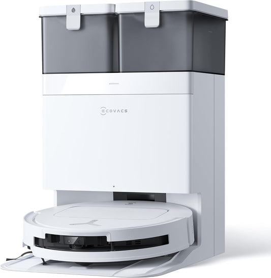 ECOVACS DEEBOT T50 Omni Saugroboter: 15.000 Pa, Heisswasser-Wischfunktion mit All-in-One Stationd