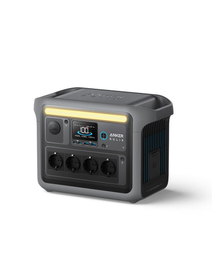 Anker SOLIX C1000 Powerstation 1056Wh, 1800W, mit Tasche & 4 AC-Steckdosenf