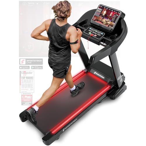Sportstech F37s: Klappbares Laufband, 7 PS, 20 km/h, Steigung & Appl