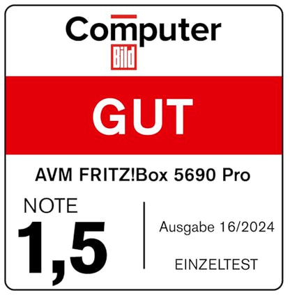 FRITZ!Box 5690 Pro – Wi-Fi 7 Triband-Router für DSL & Glasfaser, Mesh & DECTw