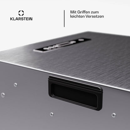 Klarstein Dörrgerät, Dörrautomat für Gemüse, Obst, Pilze & Fleisch, 1500W Edelstahl-Dörrautomat, Trockenautomat mit 16 Metallgitter, Dörrgerät mit 24H Timer & Touch-Display, Food Dehydratorw