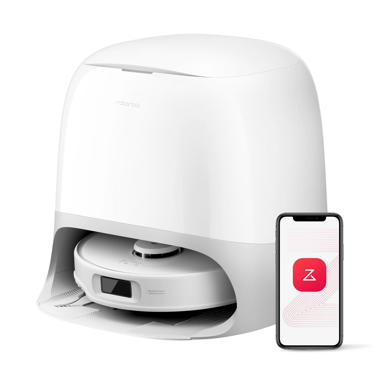 Roborock Qrevo Curv, 18,500Pa, Hebemopp, 75°C Wäsche, Anti-Tangle, Sprachsteuerungf