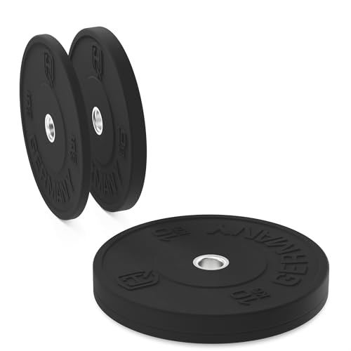 HQ Germany 50mm Vollgummi Bumper Plates - Gewichtsscheiben Set für Trainingl
