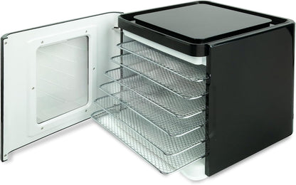 Nebula Lebensmittel Dörrgerät Mit 6 Edelstahlschalen | LED-Touch-Control-Design, Einstellbare Digitale Temperatur 35-70 °C & 48-Stunden-Timer | 400W | Dörrgerät Für Obst, Gemüse, Fleisch Und Mehrw
