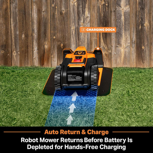 LawnMaster VBRM18AMID4R Mähroboter 800 m², ohne Kabel, WiFi & Appf