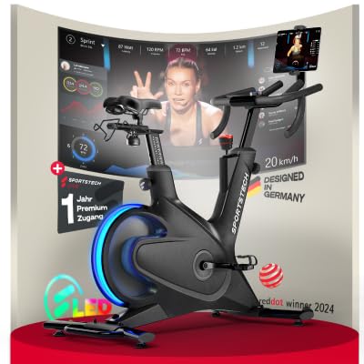 Sportstech Sbike Lite: Heimtrainer mit App & Tablet-Halterungl