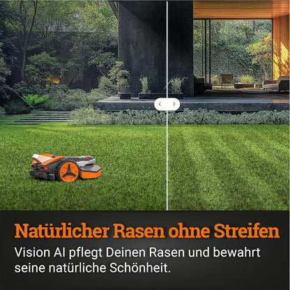 WORX Vision S250 Mähroboter 250 m² ohne Kabel, KI & Igelschutzf