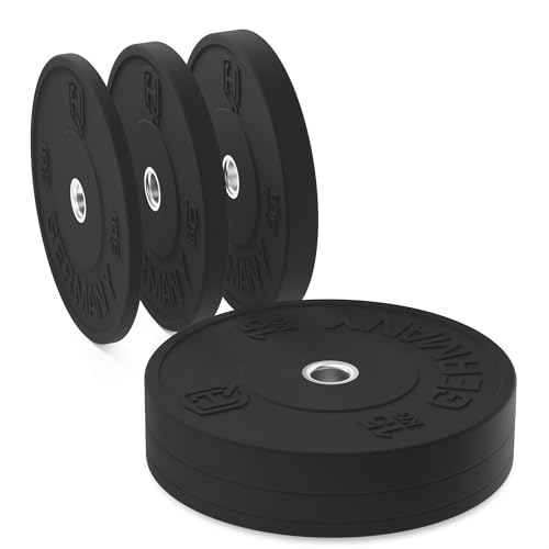 HQ Germany 50mm Vollgummi Bumper Plates - Gewichtsscheiben Set für Trainingl