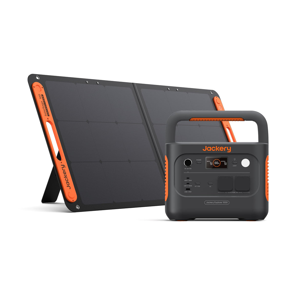 Jackery 1000 V2 Powerstation 1070Wh, 1500W, mit 200W Solarpanel & Schnellladungf