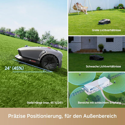 MOVA 600 Mähroboter 600 m², 3D-LiDAR & App-Steuerungf