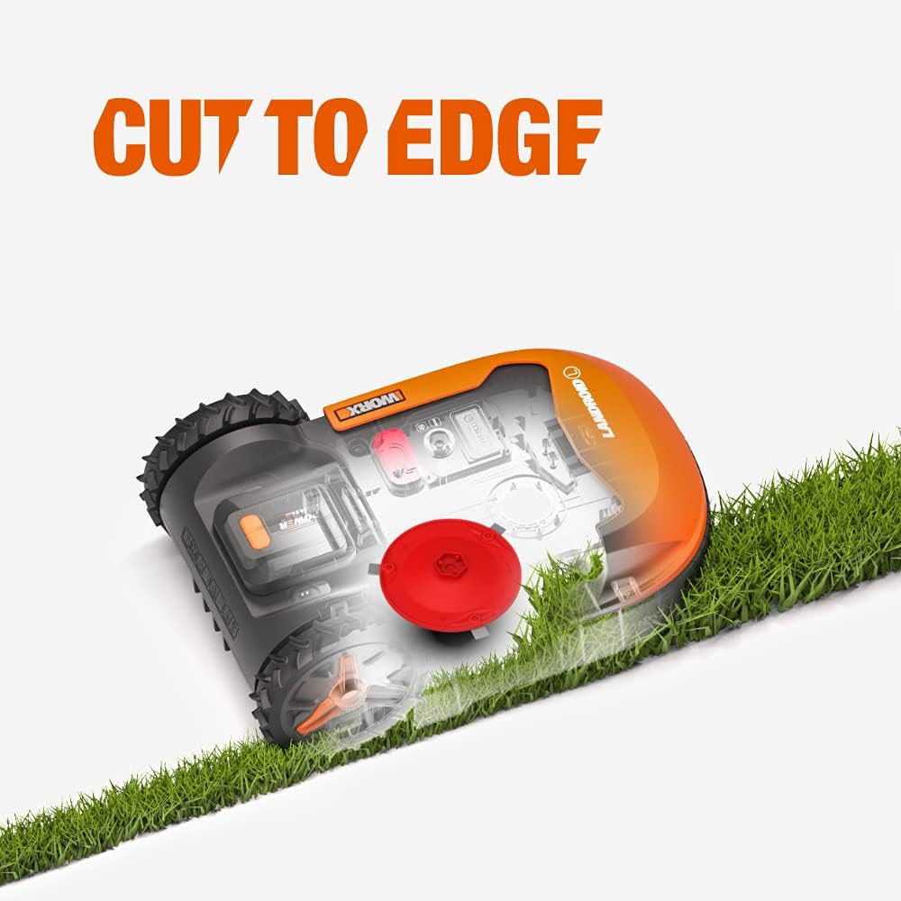 WORX WR167E Mähroboter 700 m² mit Kabel, App & AIA-Navigationf